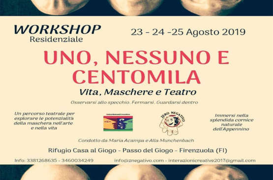 23-24-25 Agosto 2019: Uno, Nessuno  Centomila