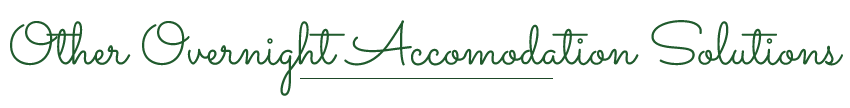 Other accomodations solutions